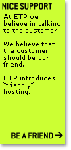 friendly webhosting